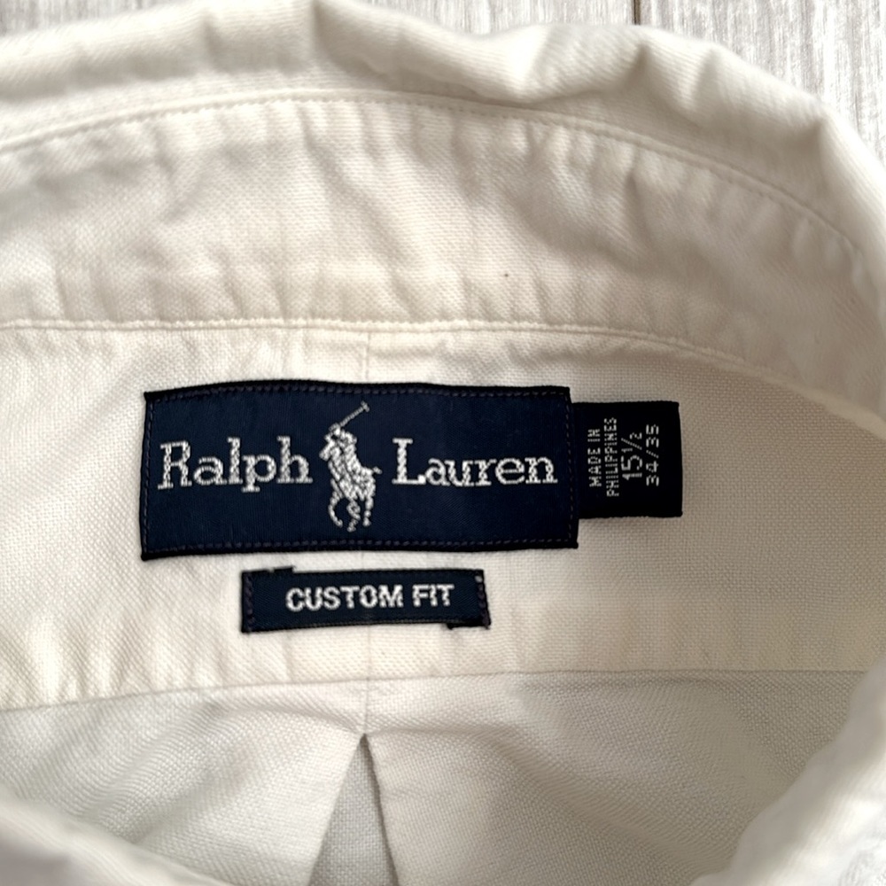 Ralph Lauren Custom Fit White Shirt - Picture 3 of 6